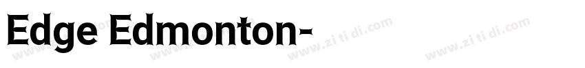 Edge Edmonton字体转换